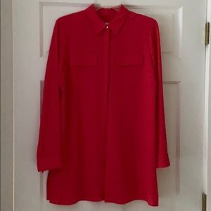 Chico’s Salmon Color LS Tunic Top Sz 0